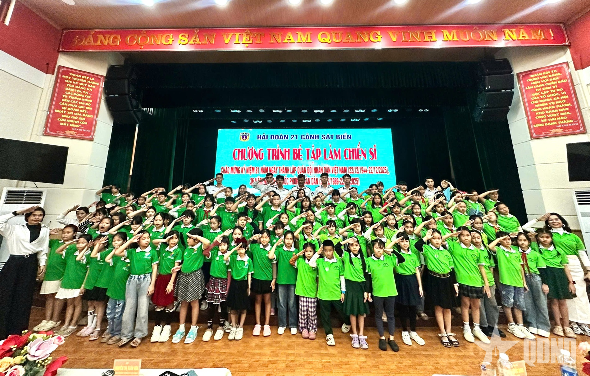 Hải đoàn 21 tổ chức chương trình “Bé tập làm chiến sĩ”